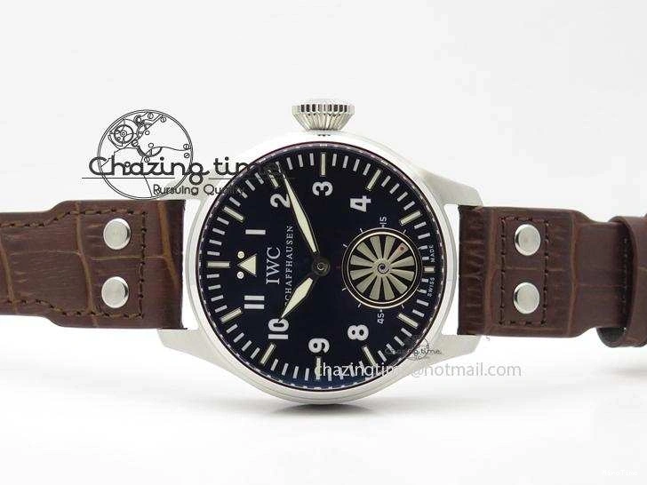 MIROTIME 0423 Reliable Big Pilot “Markus Buhler” IW5003 Turbine V6F Best Edition Blue Dial On Leather Strap A 7324